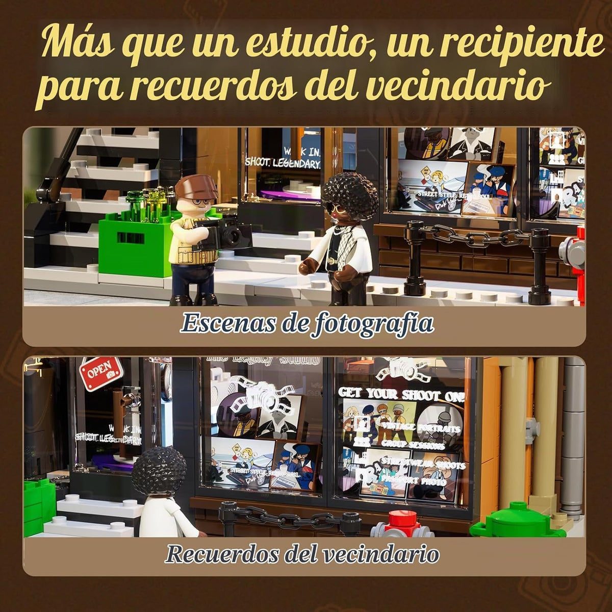 Lumibricks Juego de ladrillos de construcción de iluminación para estudio