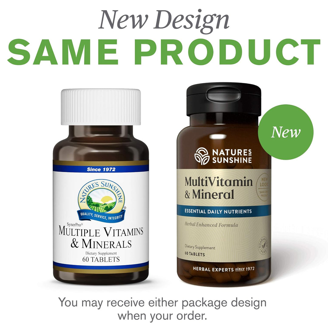 Nature's Sunshine Múltiples vitaminas y minerales, 60 tabletas...