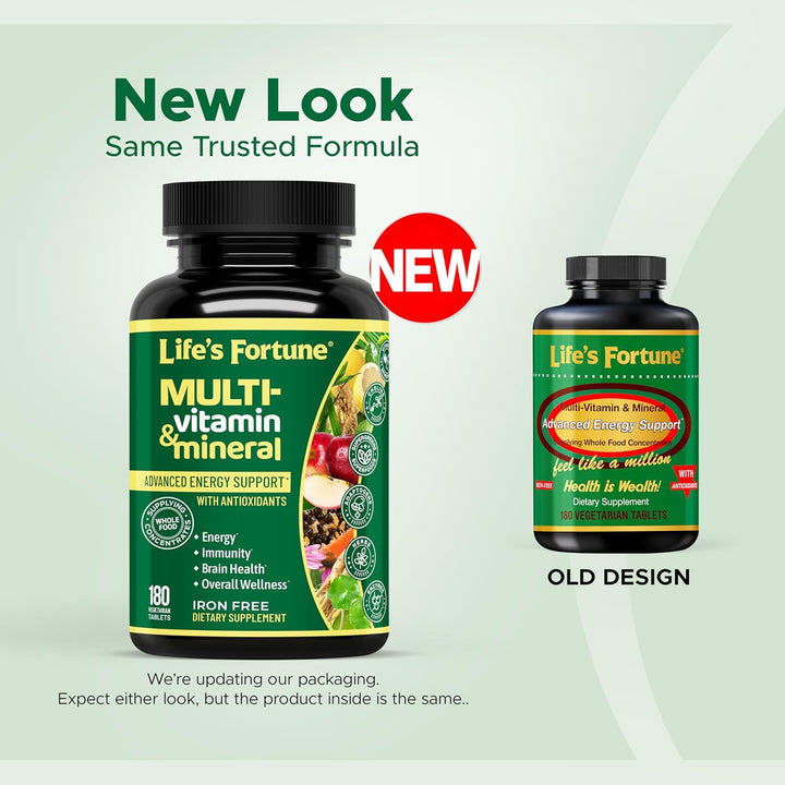 Life\u2019s Fortune multi vitamínico y mineral, fuente de energía n...