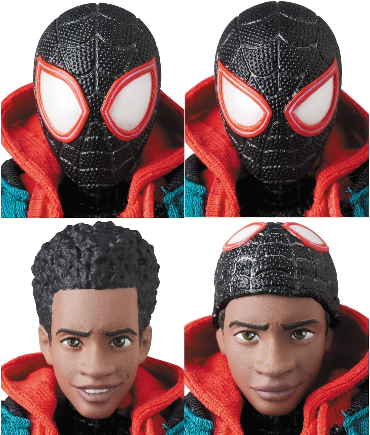 MEDICOM TOY MAFEX No.236 Spider-Man (Miles Morales) Renovación Ver. Altura aprox. 5.1 pulgadas (5.118 in), figura de acción pintada