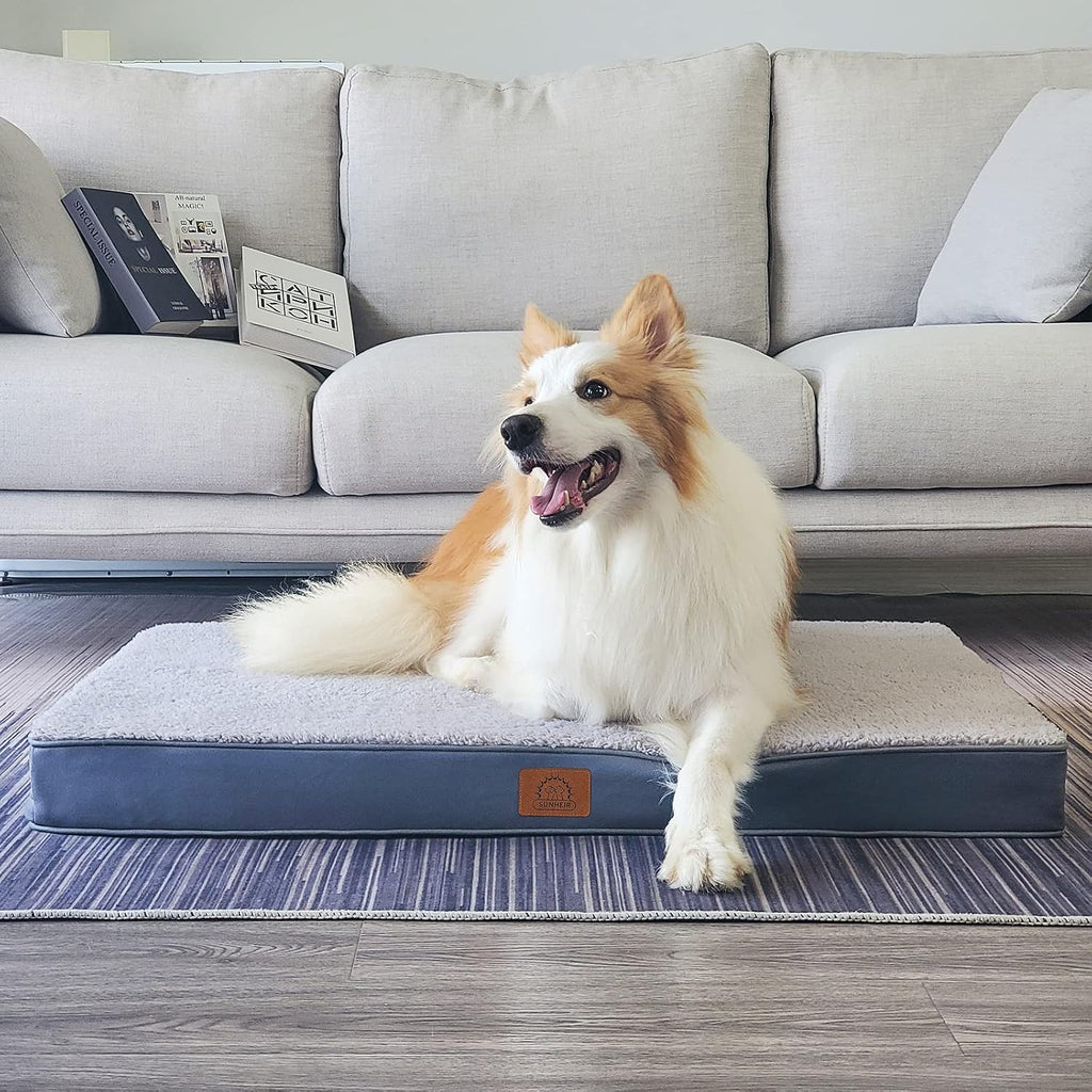 Cama ortopédica lavable para perros grandes con funda extraíble