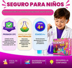 Jim & Gloria Kit de ciencia para niños, experimentos científicos para niños de 5 a 7 y 8 a 12 años, juguete educativo STEM, juego de química con experimentos de volcán, regalo de cumpleaños para niños y niñas, actividad de aprendizaje práctica
