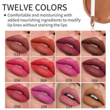 12 Colors Liquid Lipstick Set, Long Lasting Smudge Proof, High Pigm...