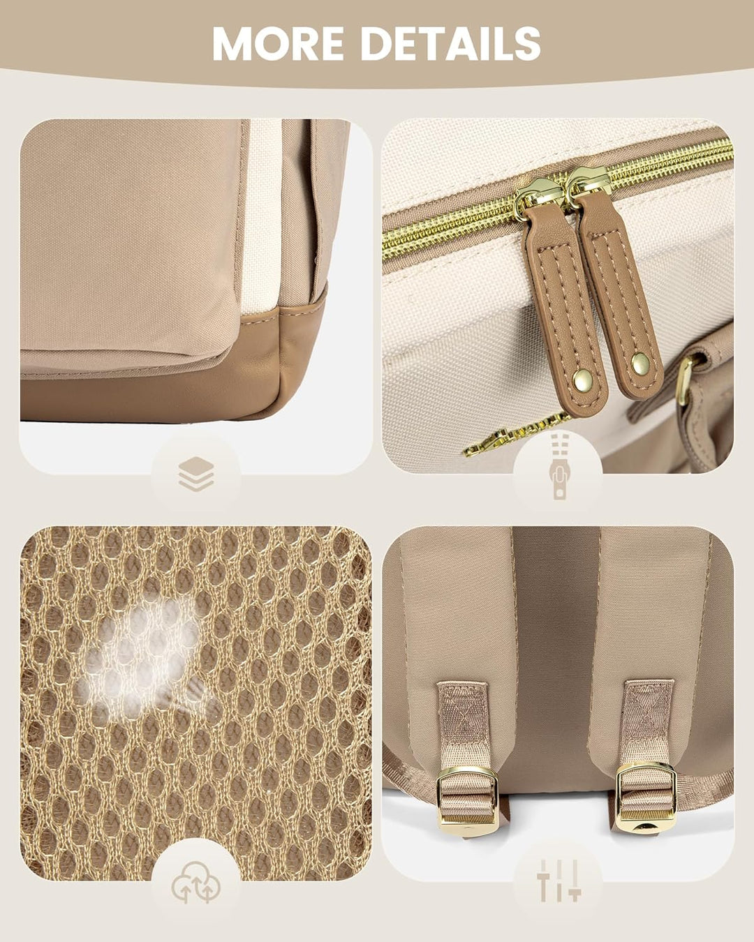 LOVEVOOK - Mochila para laptop de viaje para mujer, antirrobo, con...