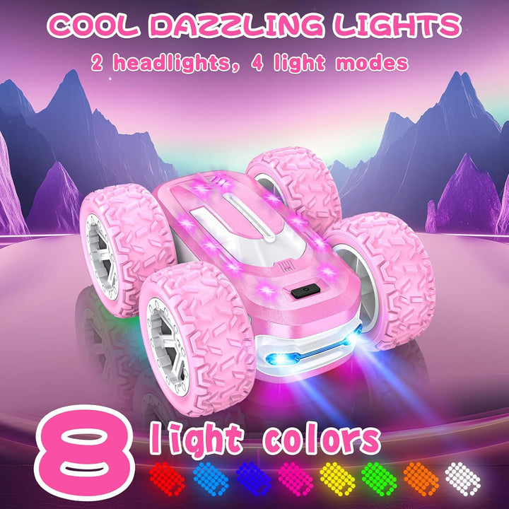 Automóvil de juguete rosa con control remoto para niñas, coches RC...