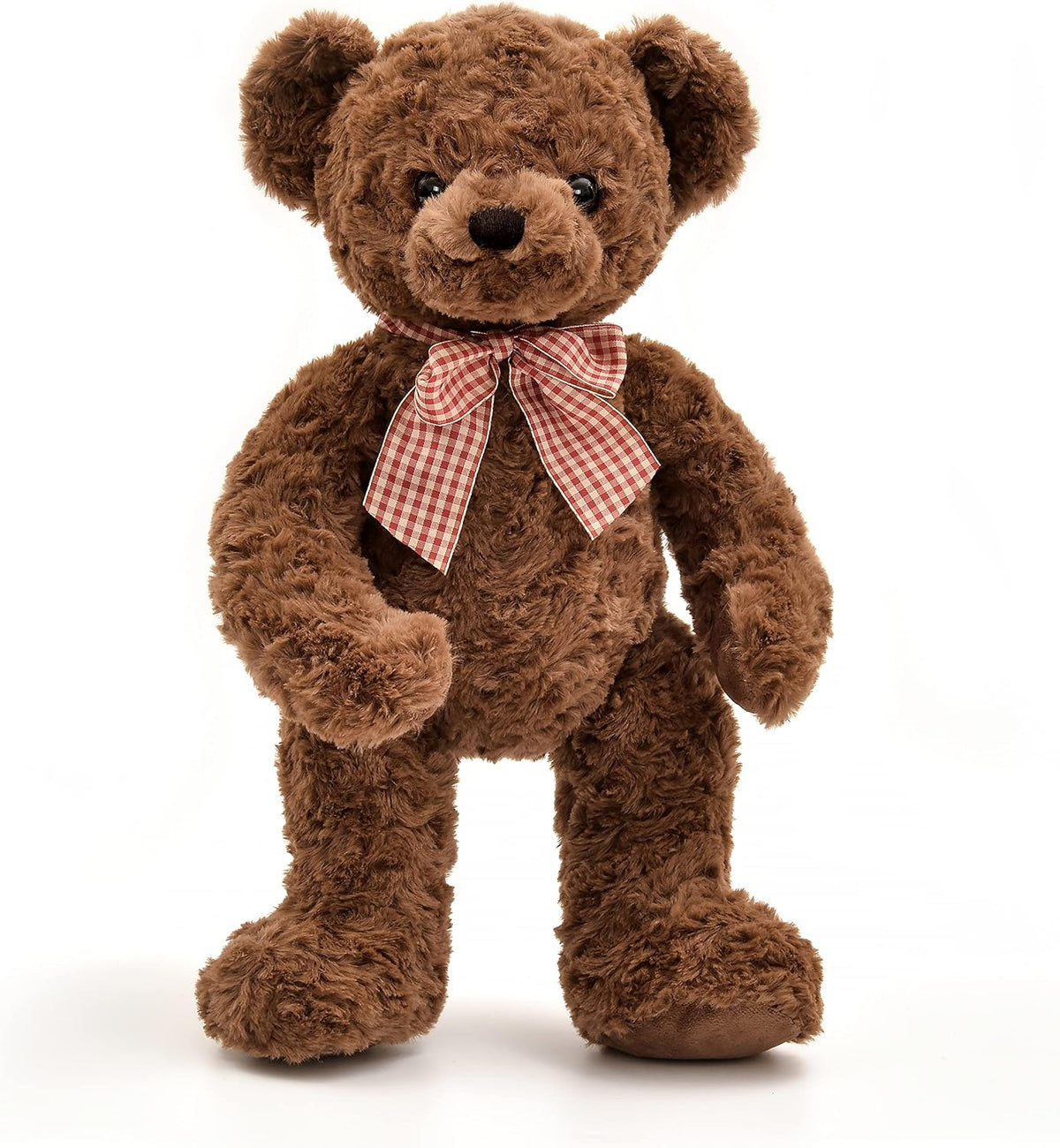 suepcuddly Oso de peluche posado de 20 pulgadas, lindo juguete de peluche para niñas y niños (marrón oscuro)