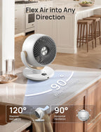 Dreo Ventilador para dormitorio, ventiladores circuladores de aire...