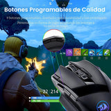 Redragon M801 Ratón inalámbrico para juegos, ratón RGB para juegos...