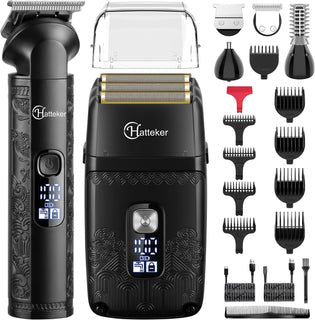 Hatteker Maquinilla de afeitar eléctrica profesional para hombres,...