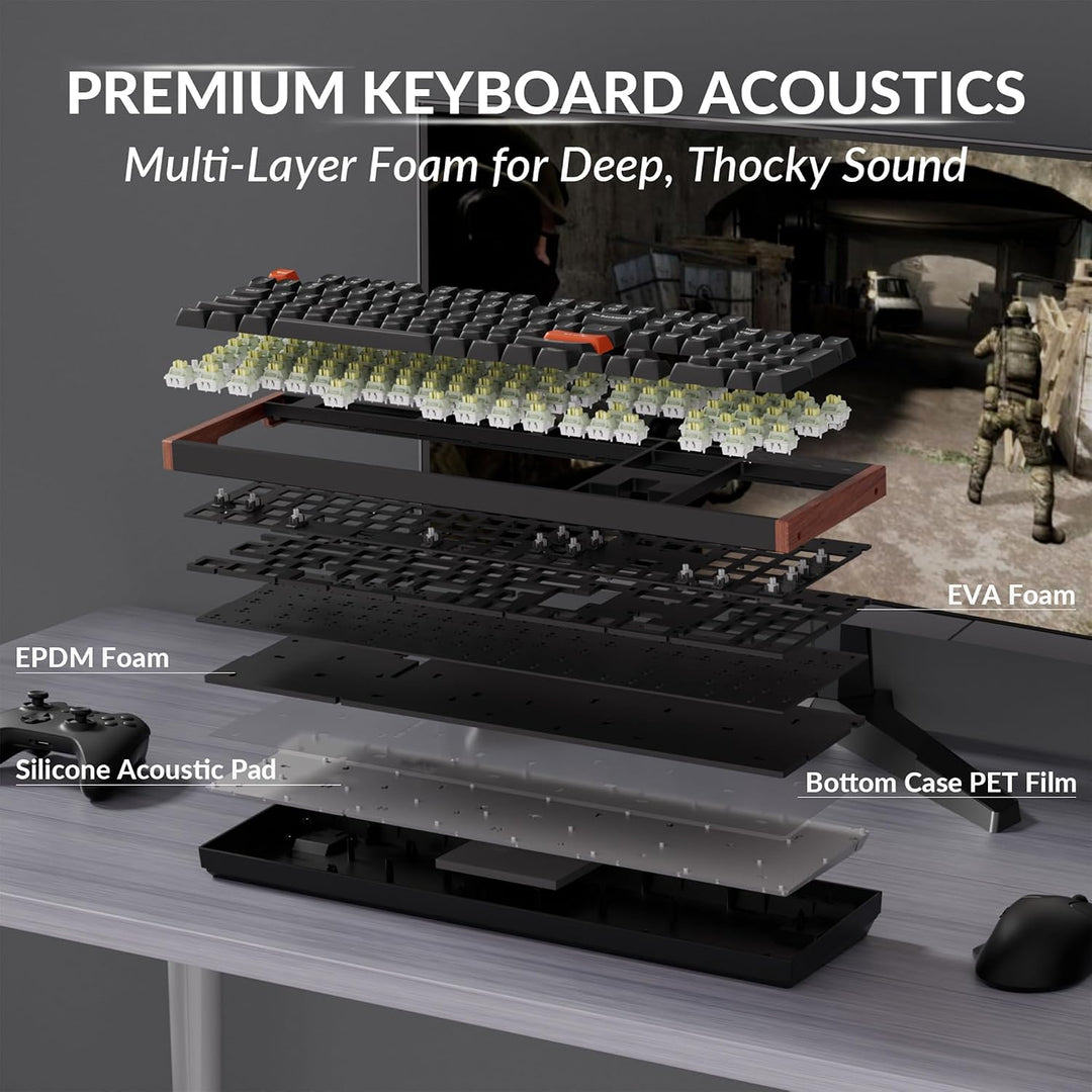 Keychron K10 HE Teclado de efecto Hall, interruptor magnético tipo...