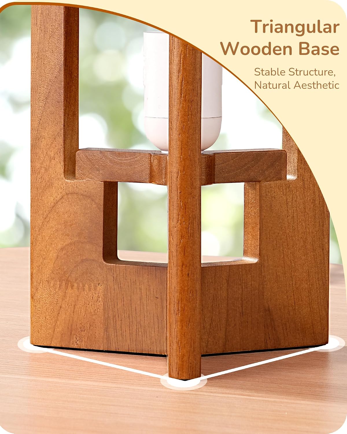 Lámpara EDISHINE Lámpara de mesa pequeña de 13.5 pulgadas, lámpara de mesita de