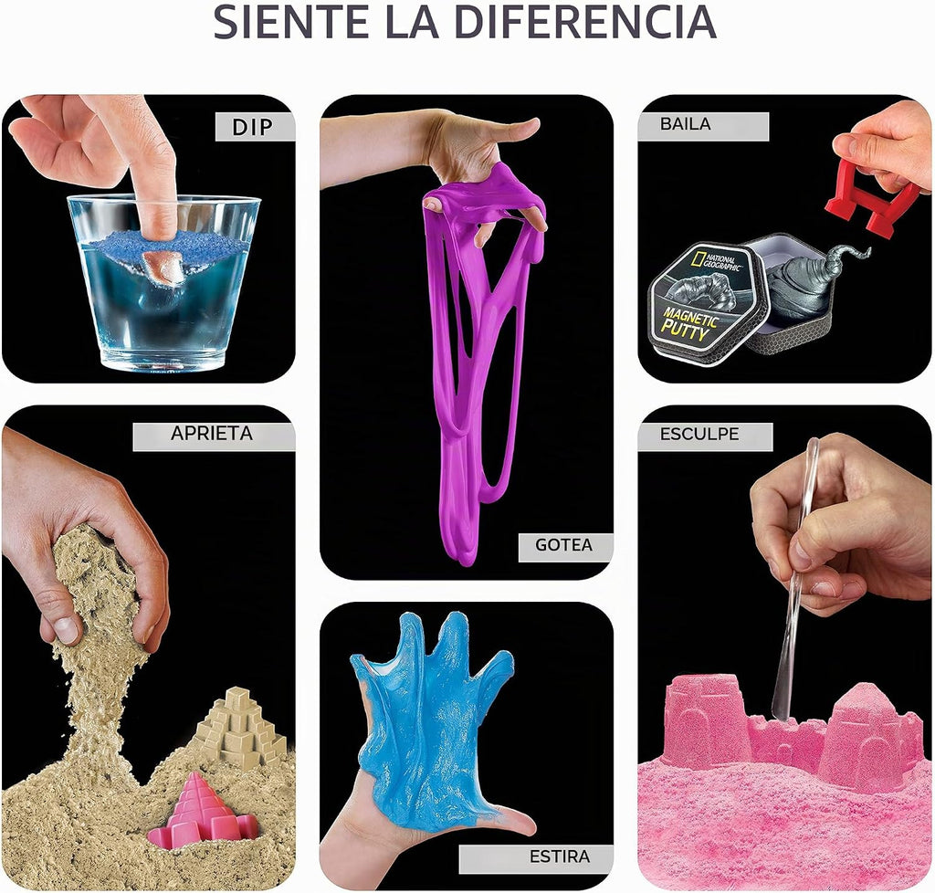 National Geographic Mega - Kit de ciencia sensorial con limo