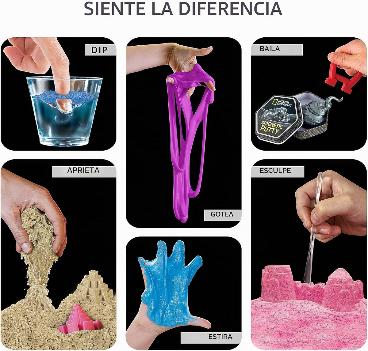 National Geographic Mega - Kit de ciencia sensorial con limo
