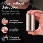 ONO Roller - Juguete antiestrés de mano para adultos | Ayuda a aliviar el estrés, la ansiedad, la tensión | Promueve el enfoque, la claridad | Diseño compacto y portátil (mate, tamaño completo, acero