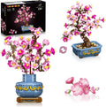 HOGOKIDS Juego de construcción de flor de cerezo 2 en 1 árbol bonsái para 8