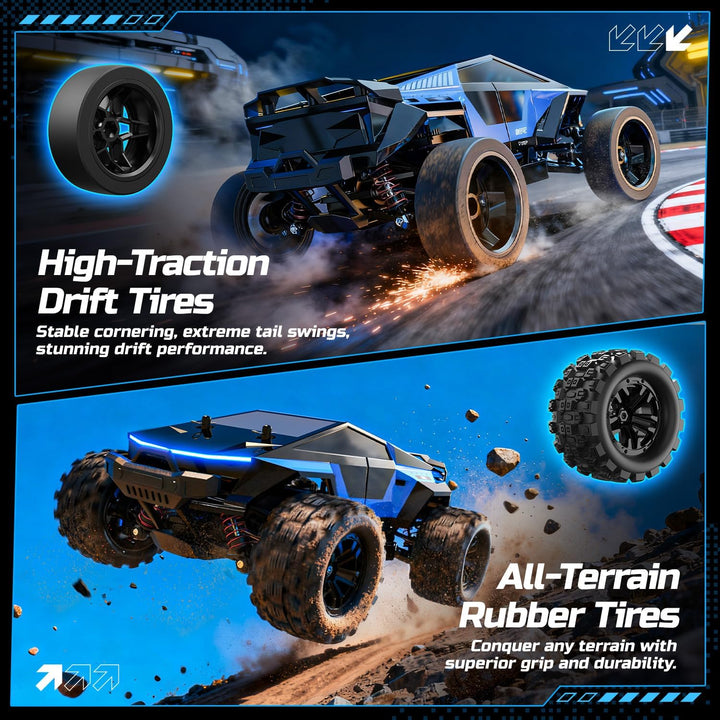 DEERC 1/18 All Terrain Fast Drift Racing RC Car camión de
