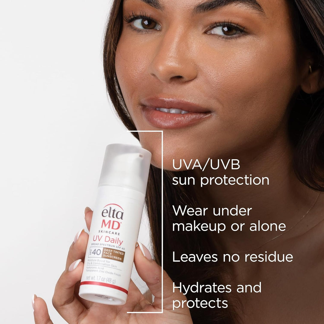 EltaMD - Hidratante facial con protector solar UV diario con óxido...