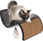 Petlinks Dream Curl - Rascador para gatos, rascador de doble superficie, rascador para gatos y gatitos, gris, protector de muebles, talla única para todos los gatos
