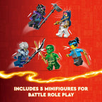 LEGO NINJAGO - Figura de acción de Egalt the Master Dragon, juego de batalla de juguete de héroe con 5 minifiguras ninja para juego grupal o independiente, idea de regalo de juguete de dragón para