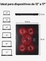 Kootek Almohadilla de enfriamiento para laptop, enfriador de laptop...