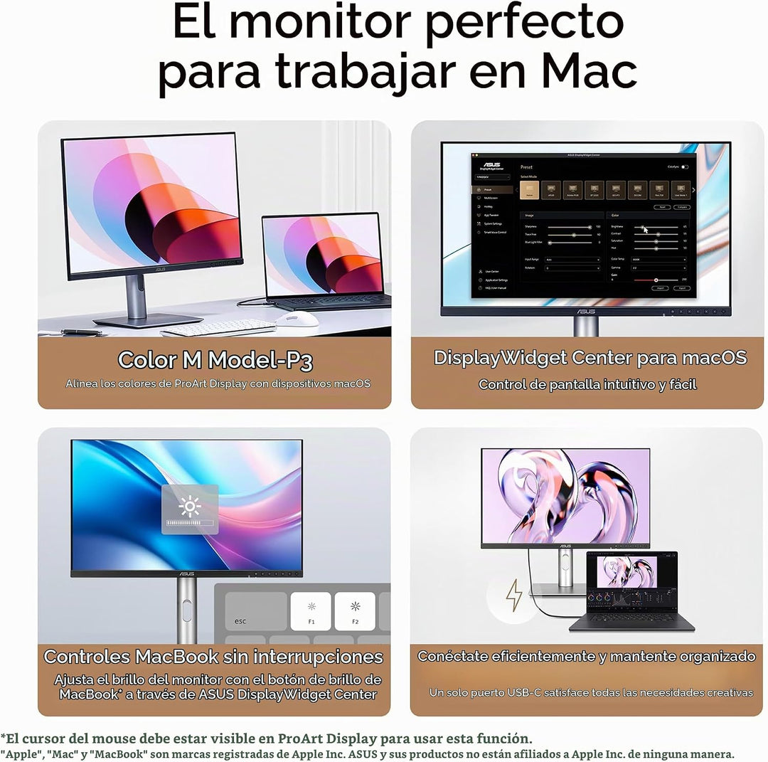 ASUS ProArt Display Monitor profesional OLED USB-C de 27 pulgadas 4...