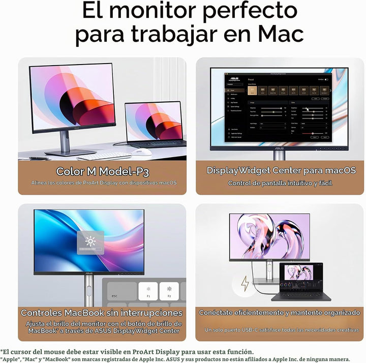 ASUS ProArt Display Monitor profesional OLED USB-C de 27 pulgadas 4...