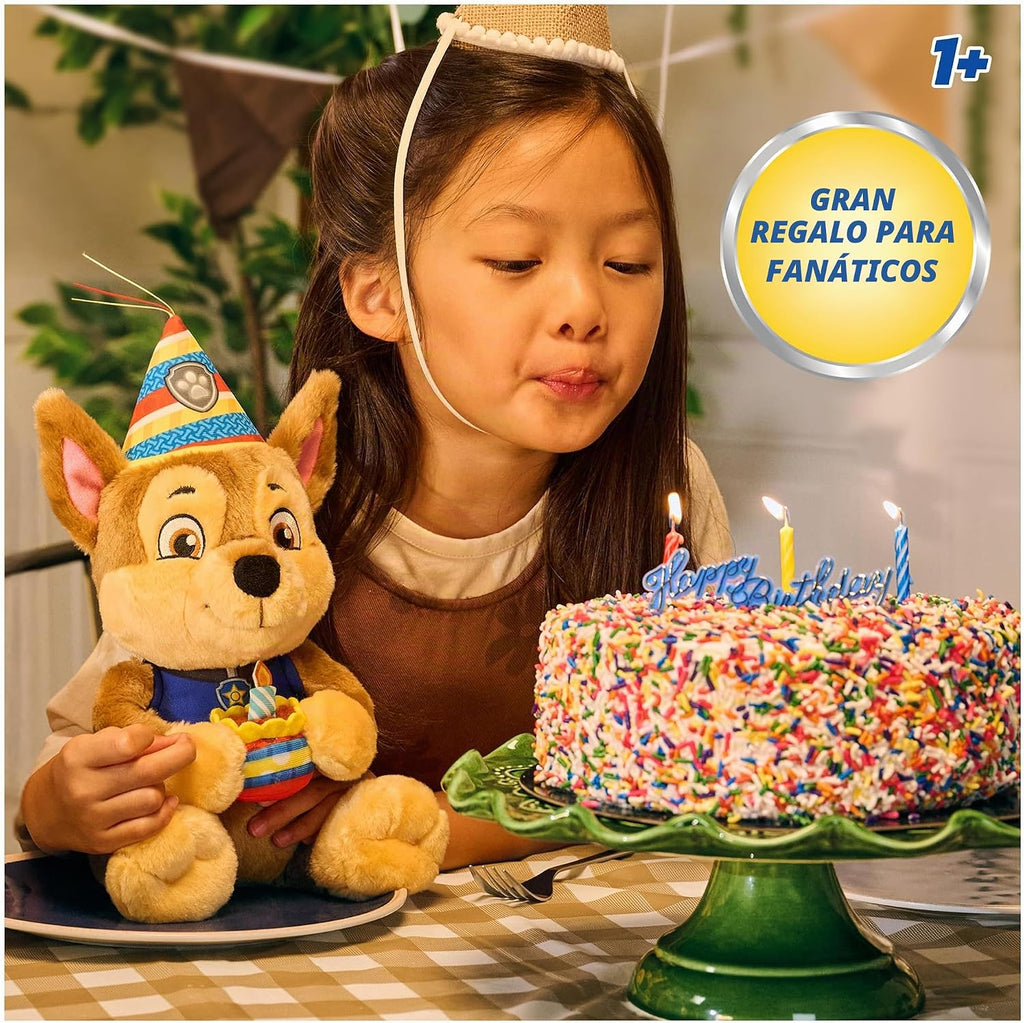 Paw Patrol GUND - Peluche de 10 pulgadas con traje de cumpleaños