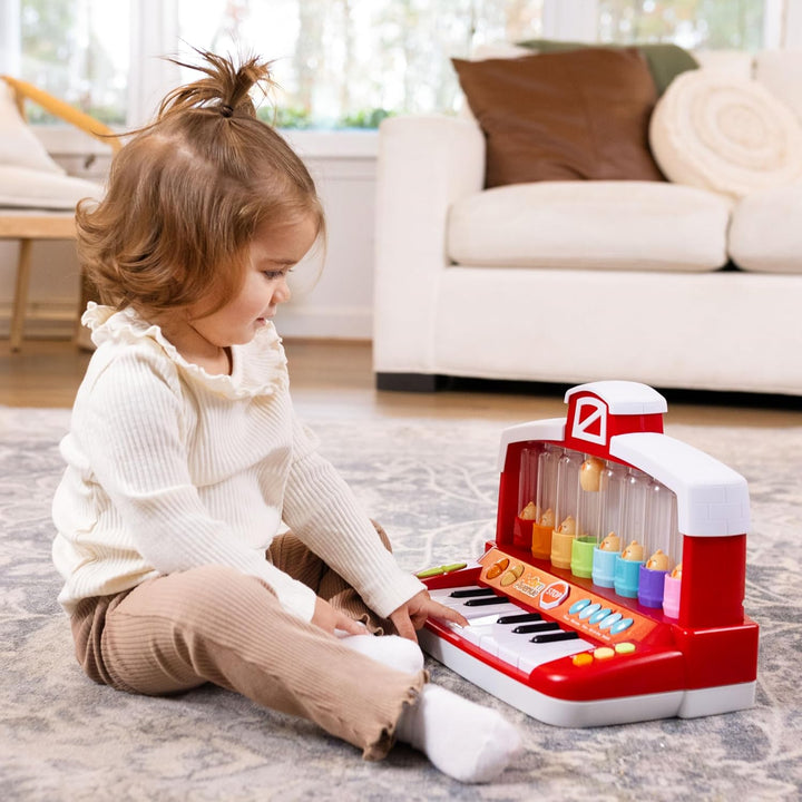 Juguete de aprendizaje preescolar con teclado de animales de granja...