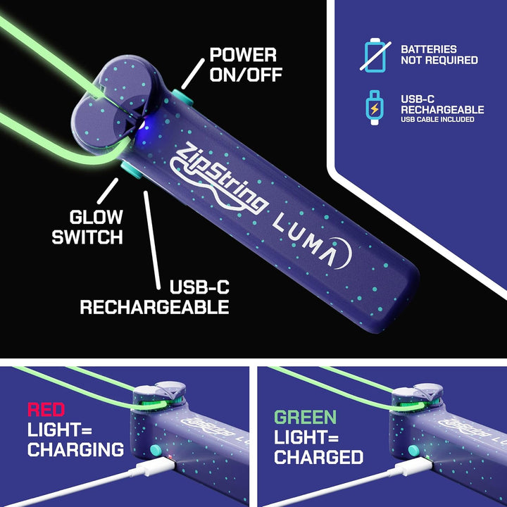 ZipString Luma - El juguete patentado que brilla en la