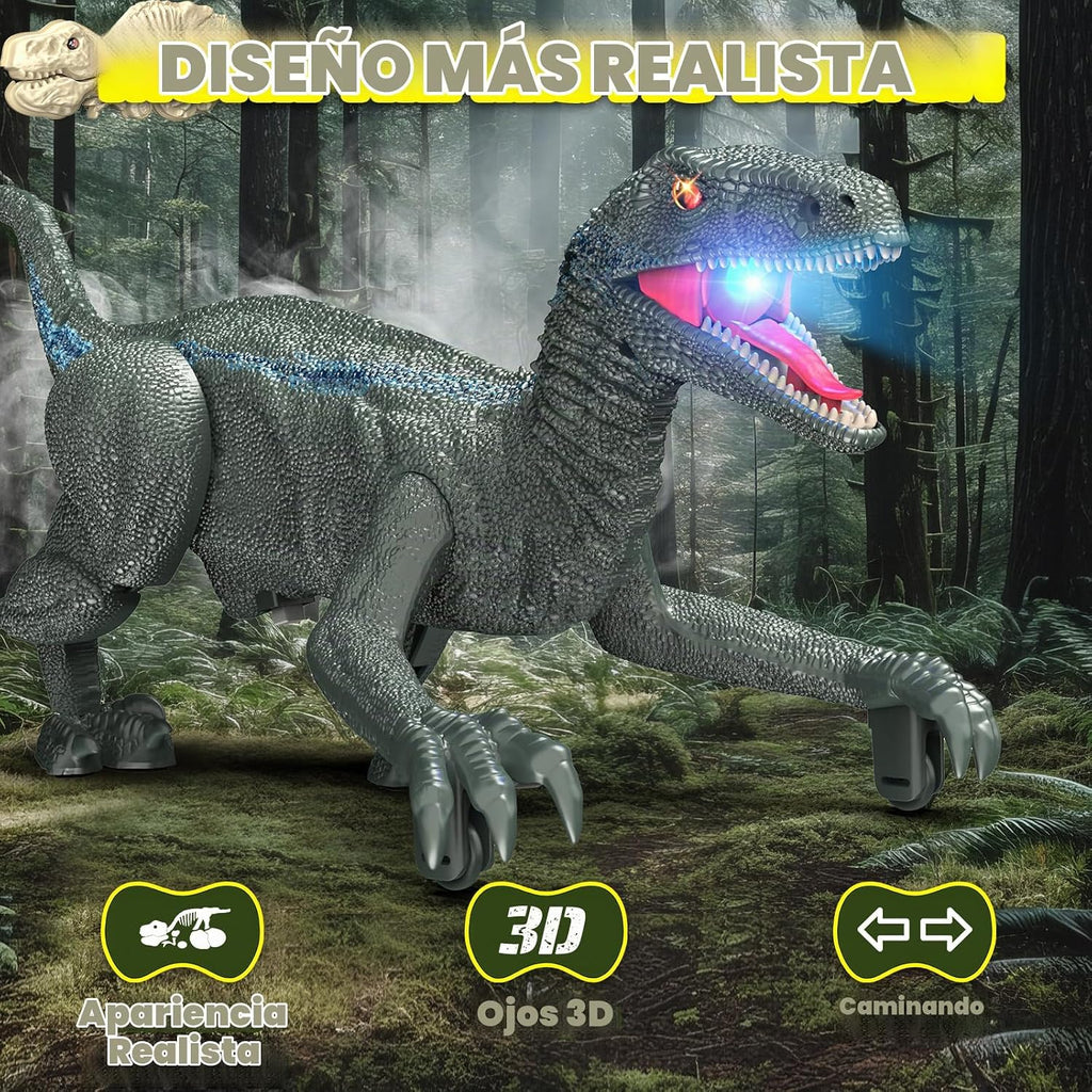 Realistic Remote Control Dinosaur Toys para Kids, 3 Sound Effects