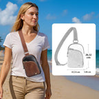 Bolso de viaje pequeño, bolso cruzado antirrobo para mujer