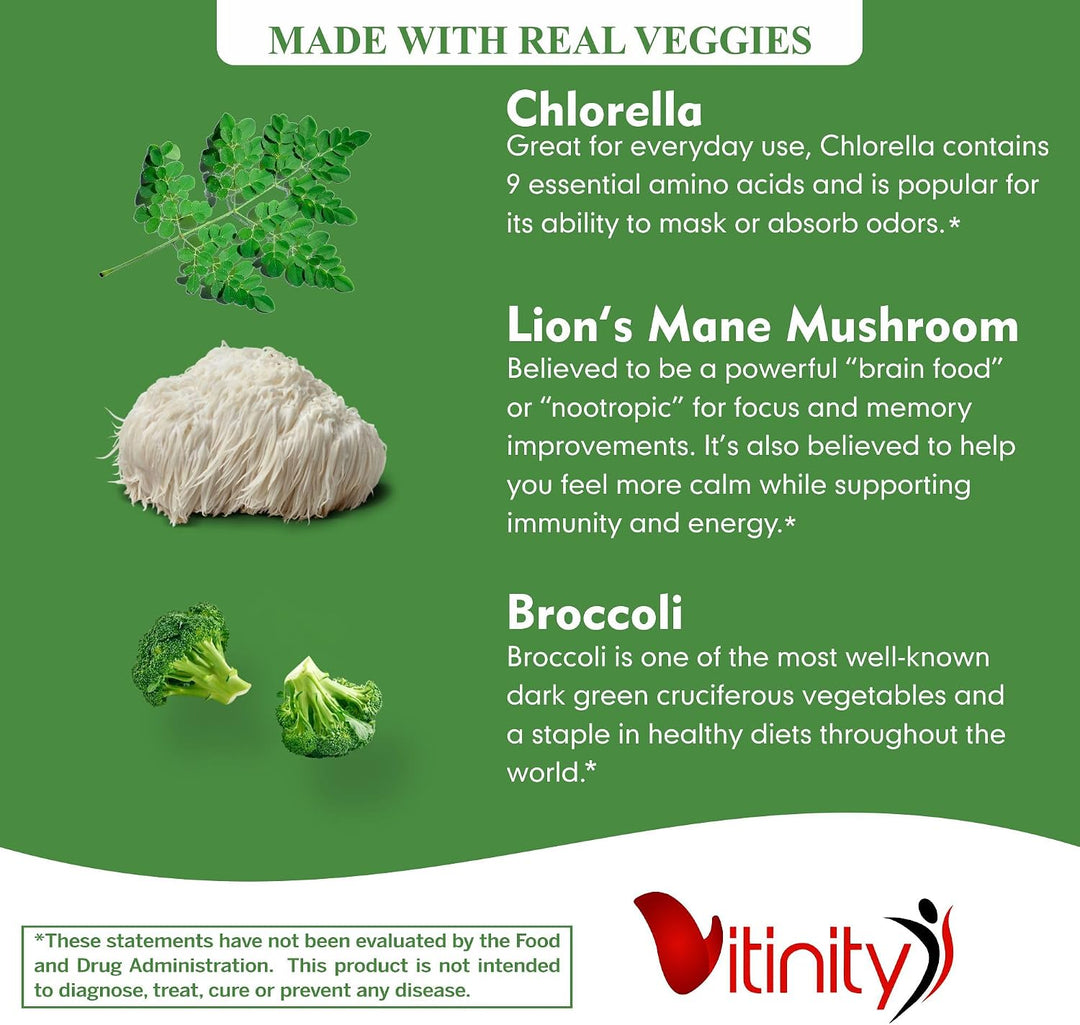 VITINITY Super Greens - Gomitas multivitamínicas | Hechas con 30 su...