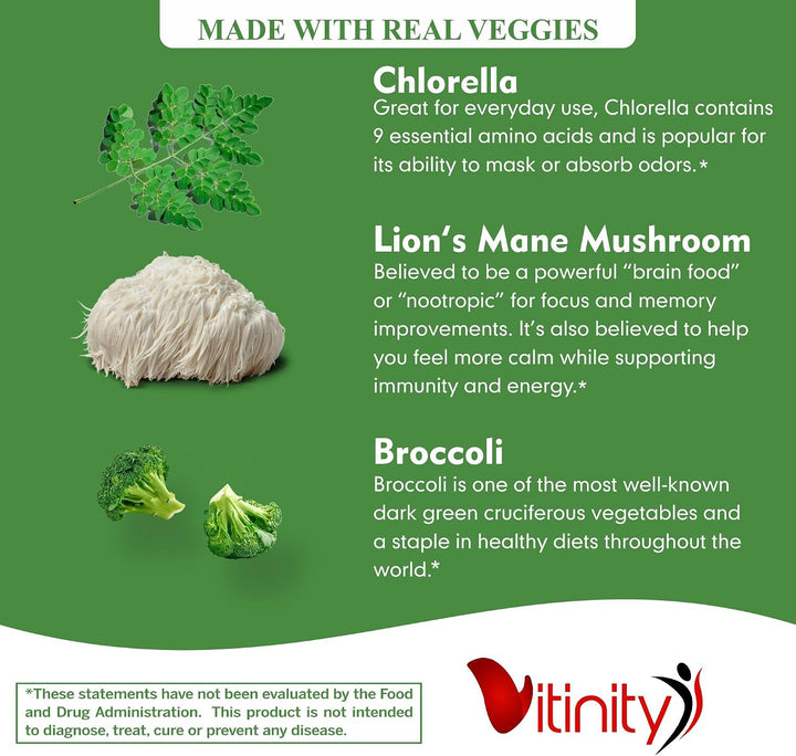 VITINITY Super Greens - Gomitas multivitamínicas | Hechas con 30 su...
