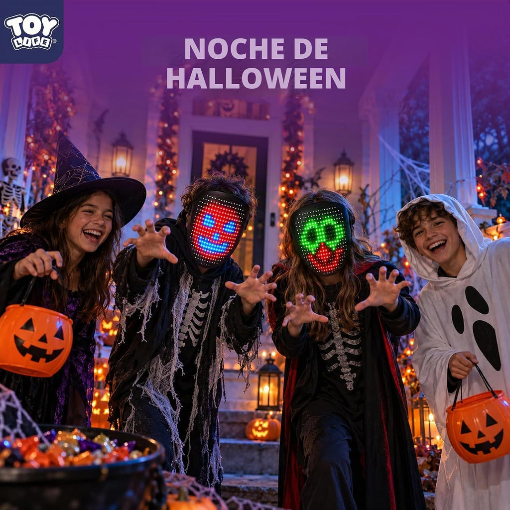 TOY Life - Máscara LED con 60 opciones de visualización para niños y