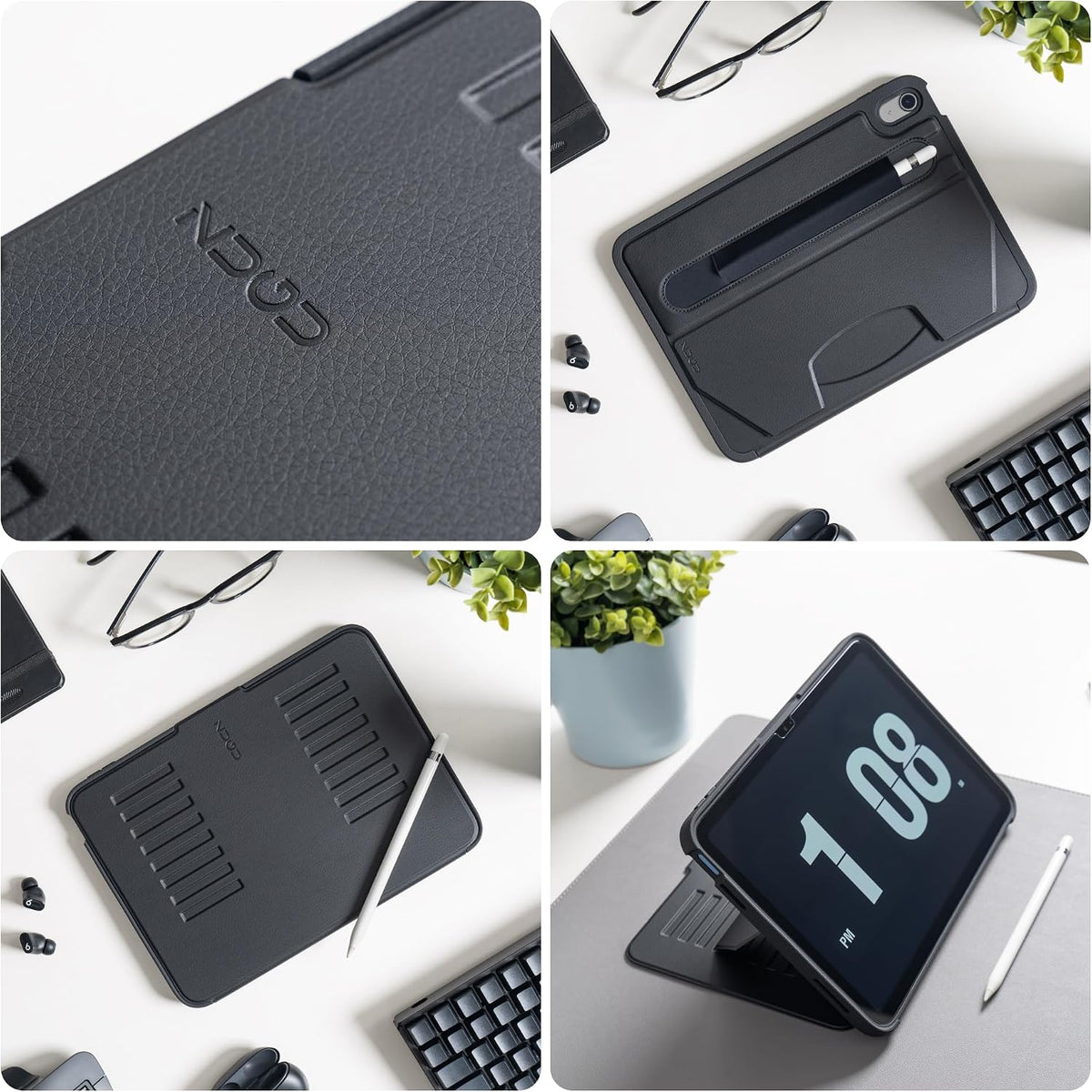 ZUGU Case para iPad 10ª/11ª Generación (A16) 10.9 pulgadas 2022/2025 [Negro]