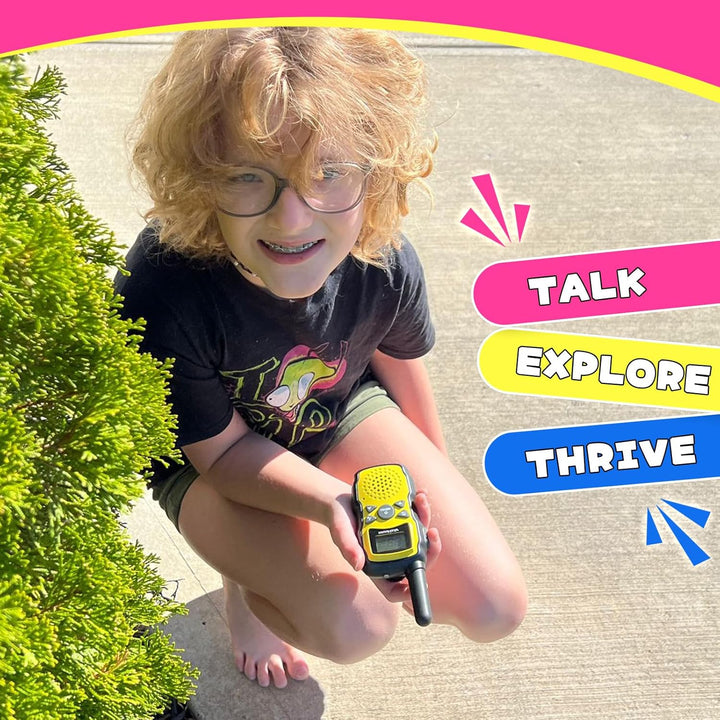 Wishouse Walkie Talkies para niños y adultos, paquete de 3 recargab...