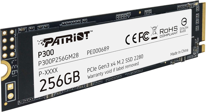 Patriot P300 M.2 PCIe Gen 3 x4 256GB SSD de bajo consumo de energía