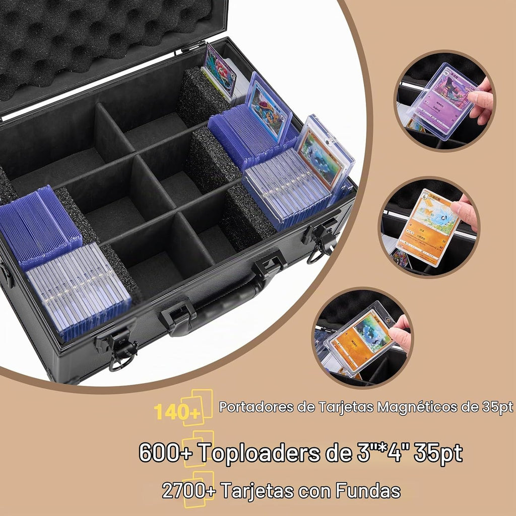 Caja de almacenamiento para tarjetas comerciales, capacidad para