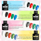 VANREESA Juego de 24 esmaltes de uñas de gel, colores de moda, Fiesta de vacaciones