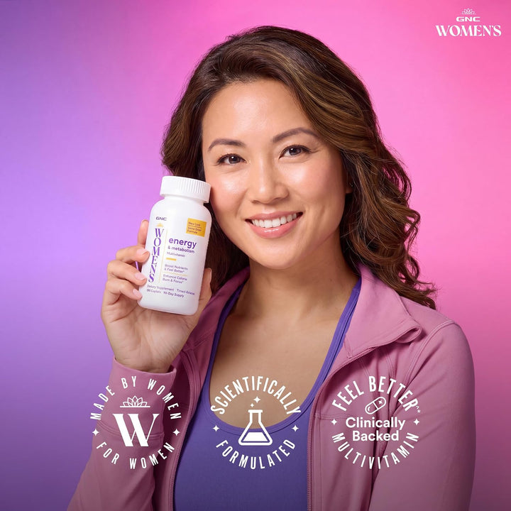 GNC Multivitamínico de energía y metabolismo para mujeres - 180 cáp...