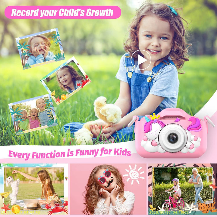 Cámara de Unicornio Mejorada para Niños, Regalos de Navidad y Cumpl...