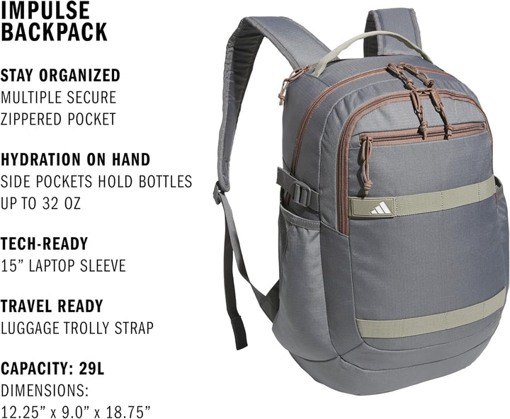 Mochila Impulse, bolsa deportiva para hombres y mujeres, duradera y...
