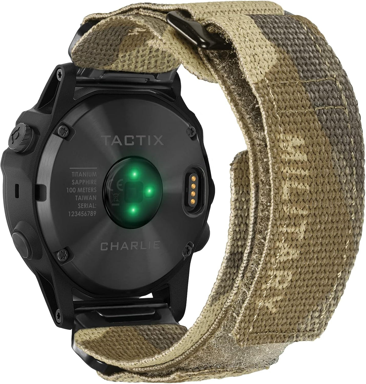 Correa de Nylon Camuflada para reloj deportivo compatible con Garmin, correa militar