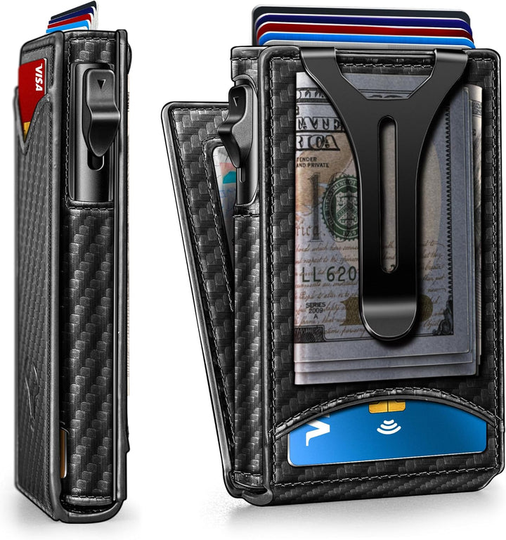 Cartera BULLIANT para hombre, cartera con clip de dinero delgada pa...