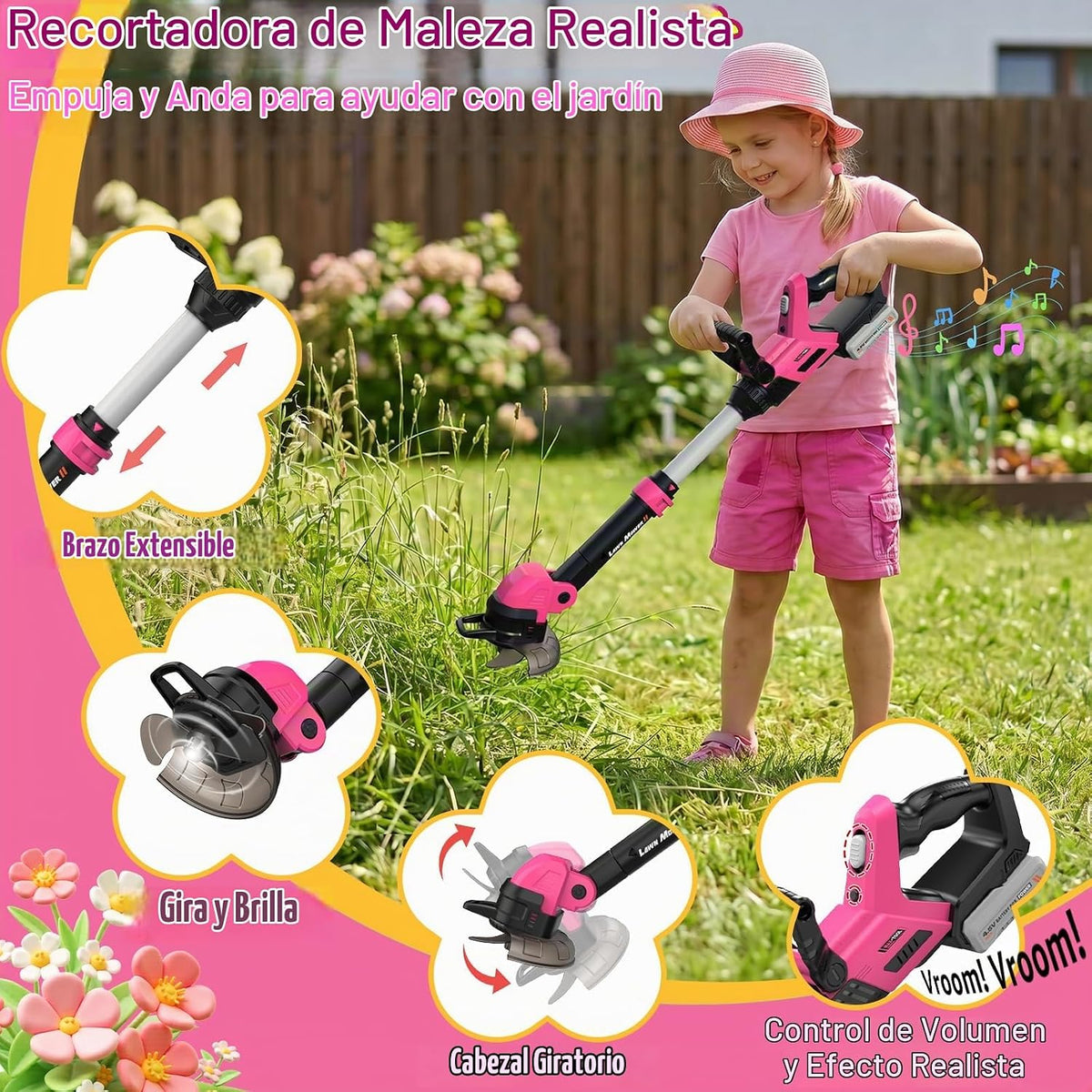 Juego de herramientas para niños, soplador de hojas 3 en 1 para niños
