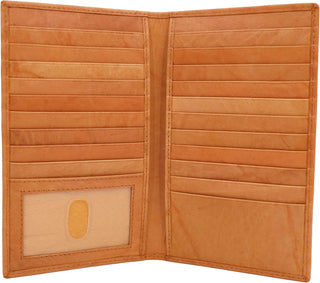 ag wallets Cartera Larga de Cuero Genuino para Hombre con ID para 1...