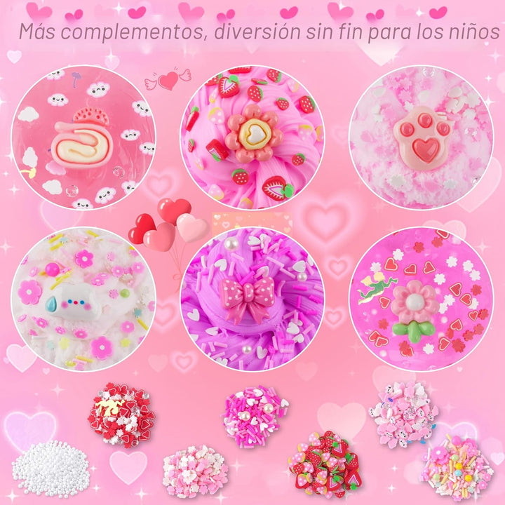 6 Pack de Slimes, Slime Rosa para Niños, Kit de Slime en Nube para...