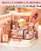Rolife Super Creator DIY Juego de construcción de casa en miniatura de plástico - Tienda de pasteles