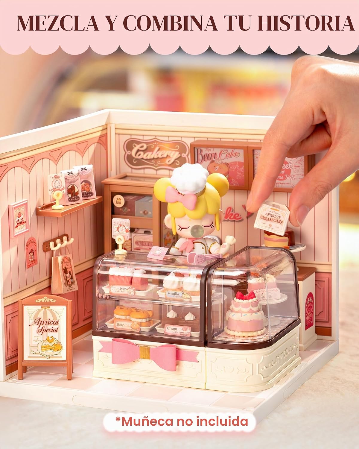 Rolife Super Creator DIY Juego de construcción de casa en miniatura de plástico - Tienda de pasteles