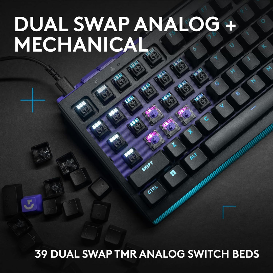 Logitech G 512 X 98 Dual SWAP, teclado analógico\/mecánico para jue...